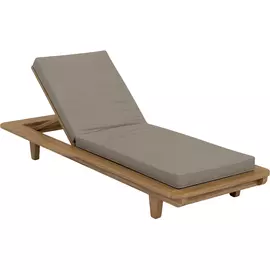 Шезлонг двухсекционный 320 х 875 х 2200 тик таупе - GF.12.32.075