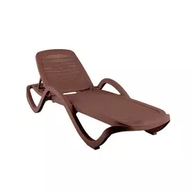 Шезлонг плетенный Элластик пласт capri cappucсino/какао
