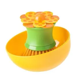 Щетка для посуды с подставкой Vigar Lolaflor 7847