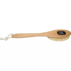 Щетка для тела Grosheff Буковая с ручкой из кактуса жесткая