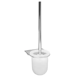 Щетка для унитаза подвесная Wasserkraft матовая с серебряным 10,5х13,2х37,8 см