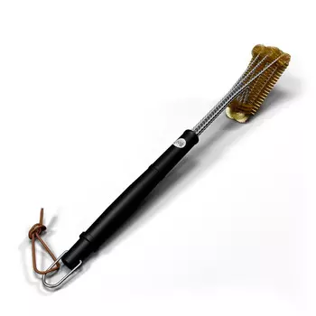 Щетка латунная для чистки решеток 800 Degrees Triple Head Row Grill Brush