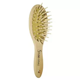 Щётка для волос Beauty малая с деревянными зубьями