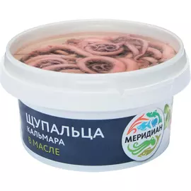 Щупальца кальмара Меридиан в масле, 430 г