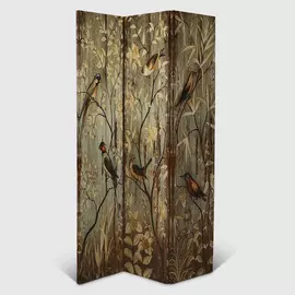 Ширма декоративная Design 120x2.5x180 см птицы