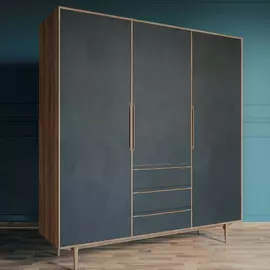 Шкаф Этажерка Bruni трехстворчатый BR-27/3BL