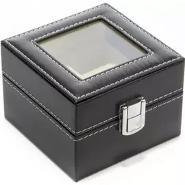 Шкатулка для часов Calvani чёрная 11х11х8 см