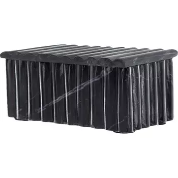 Шкатулка Glasar из черного мрамора 18х10х8см