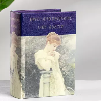 Шкатулка Glasar Pride and Prejudice в виде книги бежевая 14х6х20 см