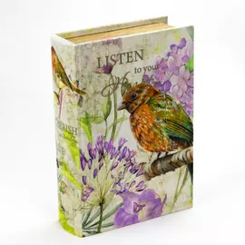 Шкатулка Glasar птичка 19x7x27