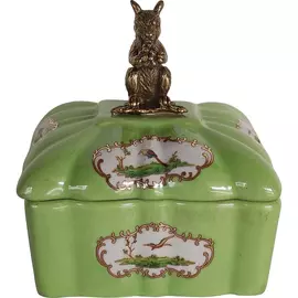 Шкатулка Glasar с белкой 10x9x12 см