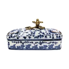 Шкатулка Glasar с птичкой 23x20x13см