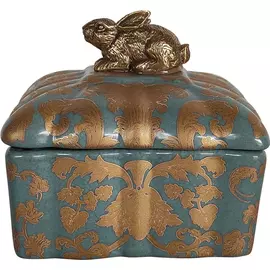 Шкатулка Glasar с зайчиком 11x10x10 см
