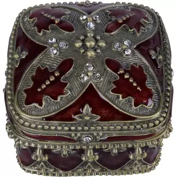 Шкатулка Glasar со стразами 7х7х4 см