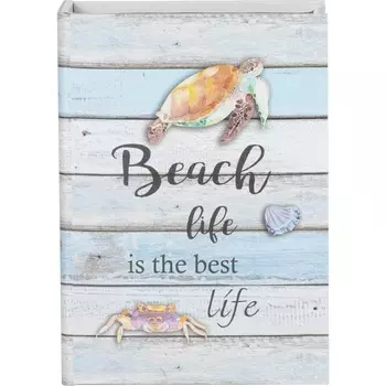 Шкатулка Glasar в виде книги черепаха и краб 21,5х7х30 см