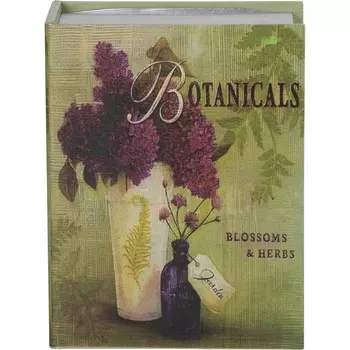 Шкатулка Glasar в виде книги с сиренью в вазе 23,2х10,7х30,2 см