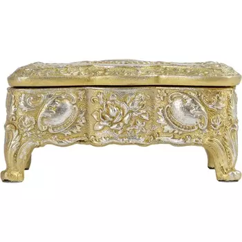 Шкатулка Glasar золотая 12х7х6 см