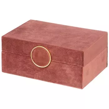 Шкатулка Lefard Велюр розовая 18,5х12х8 см
