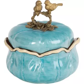 Шкатулка с птичками Glasar 15х14х16 см