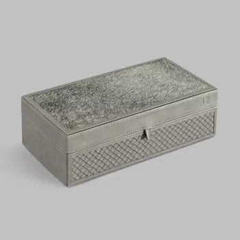 Шкатулка Togas Ансельмо серый 25x13x8 см