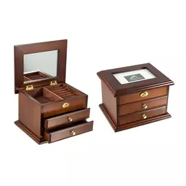 Шкатулка ювелирная Moretto 2-ярусная 19х15х13см