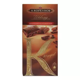 Шоколад А.Коркунов молочный 90 г