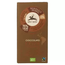 Шоколад Alce Nero ORGANIC 75% горький плиточный 100 г