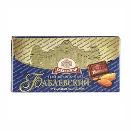 Шоколад Бабаевский Горький с целым миндалем 55% 100 г