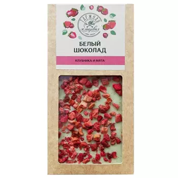 Шоколад белый Таежная кладовая клубника и мята 90 г
