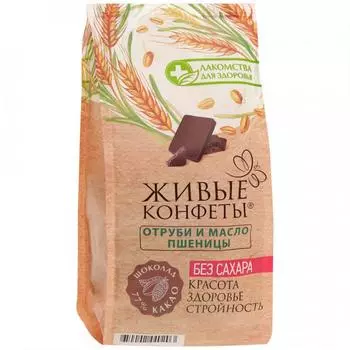 Шоколад горький Лакомства для здоровья с отрубями и маслом пшеницы, 100 г