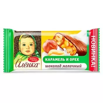Шоколад Красный октябрь Аленка молочный карамель орех 25 г