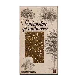 Шоколад Libertad Сибирские деликатесы Молочный с облепихой и кунжутом 100 г