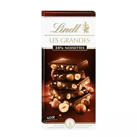 Шоколад Lindt Les Grandes темный с лесным орехом 150 г