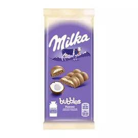 Шоколад Milka молочный пористый с кокосом 97 г