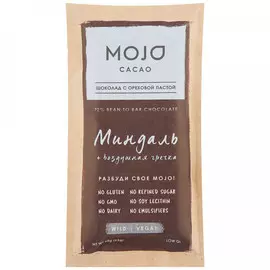 Шоколад Mojo cacao горький Миндаль 72%, 65 г