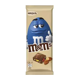 Шоколад молочный M&amp;M's c миндалем и разноцветным драже 122 г