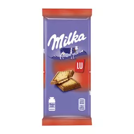 Шоколад молочный Milka с печеньем LU 87 г
