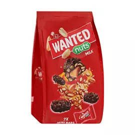 Шоколад молочный Семейка ОЗБИ ETI Wanted nuts milk Mini с начинкой из карамели и орехов, 140 г