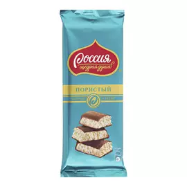 Шоколад Россия Щедрая душа молочный-белый пористый 82 г