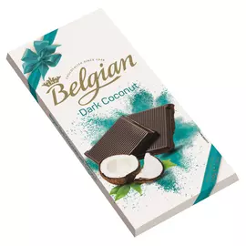 Шоколад темный Belgian с кокосом 100 г