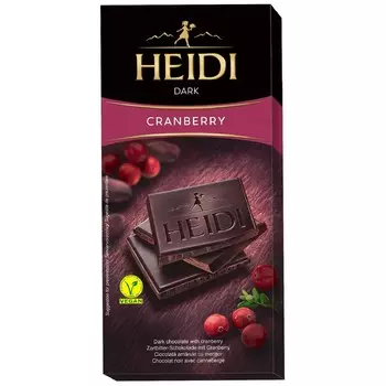 Шоколад темный Heidi Dark клюква 80 г