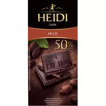 Шоколад темный Heidi dark mild 50% 80г