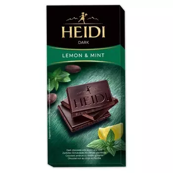 Шоколад темный Heidi dark мята и лимон 80г
