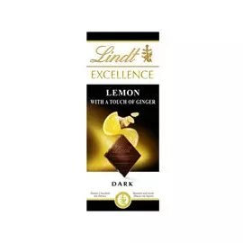 Шоколад темный Lindt Excellence лимон и имбирь 100 г