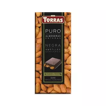 Шоколад темный Torras с цельным миндалем 150г