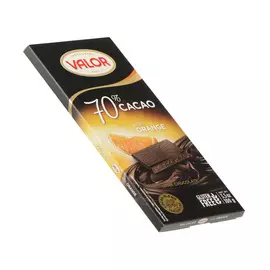 Шоколад темный Valor с апельсином 70% 100 г