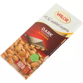 Шоколад Valor темный с миндалем, 150 г
