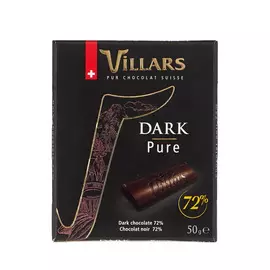 Шоколад Villars 72% горький 50 г
