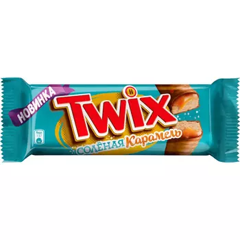 Шоколадные батончики Twix Соленая карамель, 55 г