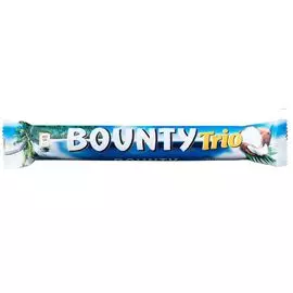 Шоколадный батончик Bounty Trio, 82,5 г